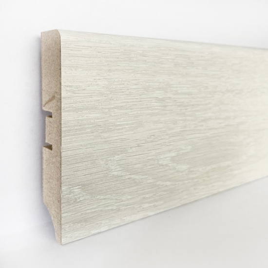 Плинтус напольный из МДФ Grace Premium 80А Береза 124 - 2,4м